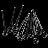 10Pcs Crystal Raindrop Pendant Chandelier Parts Christmas Tree Wedding Decoration