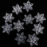 10Pcs Acrylic Crystal Clear Snowflake Hanging Bead Curtain Wedding Decor