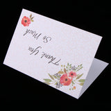 Max 6 Pieces Creative Envelope Thank You Greeting Cards Tanksgiving Day Gifts G