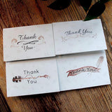 Max 6 Pieces Creative Envelope Thank You Greeting Cards Tanksgiving Day Gifts G