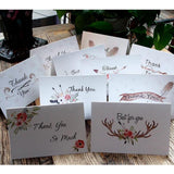 Max 6 Pieces Creative Envelope Thank You Greeting Cards Tanksgiving Day Gifts G