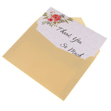 Max 6 Pieces Creative Envelope Thank You Greeting Cards Tanksgiving Day Gifts G