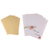 Max 6 Pieces Creative Envelope Thank You Greeting Cards Tanksgiving Day Gifts G