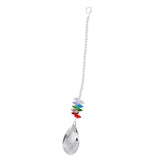 Christmas Colored Crystal Bead Pendant Lamp Curtain Decoration 50mm Teardrop