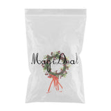 Maxbell Simulation Red Berries Leaves Flower Wreath Ring Xmas Home Door Wall Decor