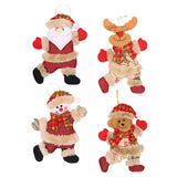 Maxbell Christmas Holiday Ornaments Plush Doll Christmas Tree Hanging Decor Santa