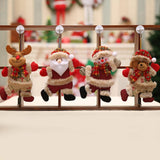 Maxbell Christmas Holiday Ornaments Plush Doll Christmas Tree Hanging Decor Santa