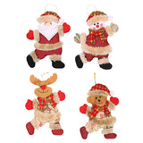 Maxbell Christmas Holiday Ornaments Plush Doll Christmas Tree Hanging Decor Santa