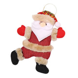 Maxbell Christmas Holiday Ornaments Plush Doll Christmas Tree Hanging Decor Santa