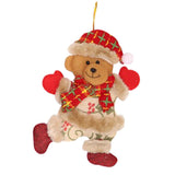 Maxbell Christmas Holiday Ornaments Plush Doll Christmas Tree Hanging Decor Bear