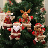 Maxbell Christmas Holiday Ornaments Plush Doll Christmas Tree Hanging Decor Bear