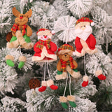 Maxbell Christmas Hanging Wall Ornaments Cloth Doll Pendant Party Decoration Elk