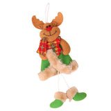 Maxbell Christmas Hanging Wall Ornaments Cloth Doll Pendant Party Decoration Elk