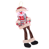 Christmas Holiday Decoration Long Leg Plush Doll Christmas Ornaments Snowman