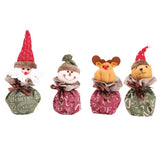 Christmas Burlap Drawstring Gift Bag Apple Bag Christmas Party Favor Bear