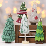 Maxbell Christmas Holiday Felt Xmas Tree Desktop Table Ornaments D  8 x 8 x 21cm