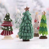 Maxbell Christmas Holiday Felt Xmas Tree Desktop Table Ornaments D  8 x 8 x 21cm