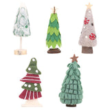 Christmas Holiday Felt Xmas Tree Desktop Table Ornaments E 9 x 3 x 20cm