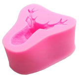 Maxbell Christmas Deer Head Mold Silicone Fondant Cake Decorating Chocolate Mould