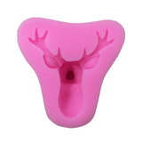 Maxbell Christmas Deer Head Mold Silicone Fondant Cake Decorating Chocolate Mould