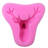 Maxbell Christmas Deer Head Mold Silicone Fondant Cake Decorating Chocolate Mould