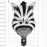 Cute Cartoon Animal Head Balloon Foil balloon for Kid Birthday Party Zebra