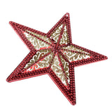Maxbell 3D Star Christmas Showcase Ceiling Hanging Decor 15cm No Rope Red