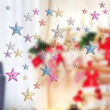 Maxbell 3D Star Christmas Showcase Ceiling Hanging Decor 15cm No Rope Red