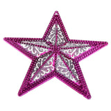 Maxbell 3D Star Christmas Showcase Ceiling Hanging Decor 15cm No Rope Rose Red