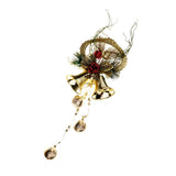 Maxbell Christmas Bell Cluster Door Hanger Door Hanging Pendant Xmas Decor  Gold
