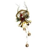 Maxbell Christmas Bell Cluster Door Hanger Door Hanging Pendant Xmas Decor  Gold