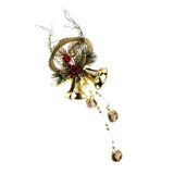 Maxbell Christmas Bell Cluster Door Hanger Door Hanging Pendant Xmas Decor  Gold