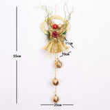 Maxbell Christmas Bell Cluster Door Hanger Door Hanging Pendant Xmas Decor  Gold