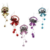Maxbell Christmas Bell Cluster Door Hanger Door Hanging Pendant Xmas Decor  Gold