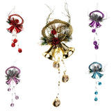 Maxbell Christmas Bell Cluster Door Hanger Door Hanging Pendant Xmas Decor  Gold
