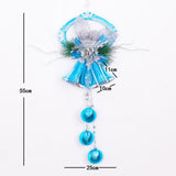 Maxbell Christmas Bell Cluster Door Hanger Door Hanging Pendant Xmas Decor  Blue