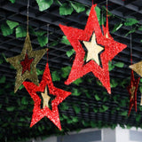 Maxbell Twinkle Star Hanging Decor for Wedding Holiday Party Birthday Christmas Gold