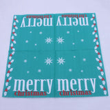 Max 20 Pieces Party Paper Napkins Disposable Tableware Supplies Merry Christmas