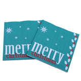 Max 20 Pieces Party Paper Napkins Disposable Tableware Supplies Merry Christmas