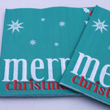 Max 20 Pieces Party Paper Napkins Disposable Tableware Supplies Merry Christmas