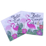 Max 20 Pieces Party Paper Napkins Disposable Tableware Supplies Flamingo 1