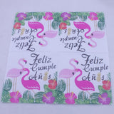 Max 20 Pieces Party Paper Napkins Disposable Tableware Supplies Flamingo 1
