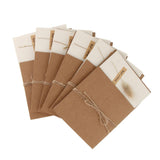 Max 6pcs Vintage DIY Dried Flower Kraft Paper Greeting Cards Tail Grass