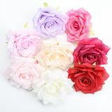 Max 10pcs Artificial Silk Rose Flower Heads Wedding Party Decoration Mixed