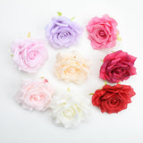 Max 10pcs Artificial Silk Rose Flower Heads Wedding Party Decoration Mixed