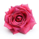 Max 10pcs Artificial Silk Rose Flower Heads Wedding Party Decoration Wine Red