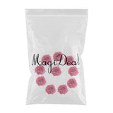 Max 10pcs Artificial Silk Rose Flower Heads Wedding Party Decoration Wine Red