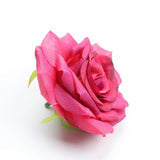 Max 10pcs Artificial Silk Rose Flower Heads Wedding Party Decoration Wine Red