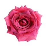 Max 10pcs Artificial Silk Rose Flower Heads Wedding Party Decoration Wine Red