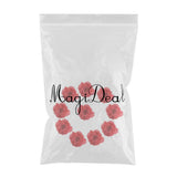 Max 10pcs Artificial Silk Rose Flower Heads Wedding Party Decoration Red